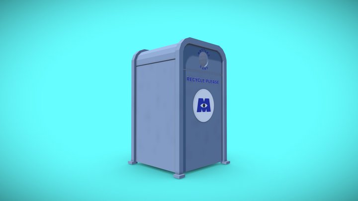 Monsters Inc Recycle Bin – Modèle 3D gratuit STL