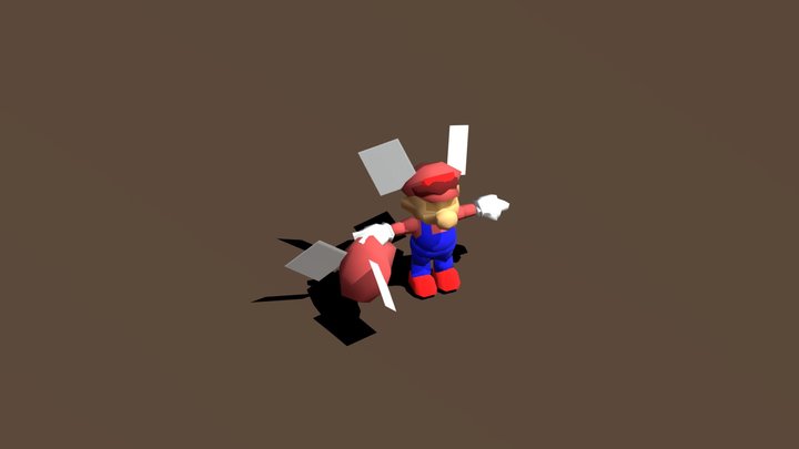 N64 Mario 3D Model