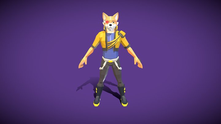 Character Dog 3D Model