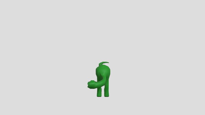 Longneck Low poly 3D Model