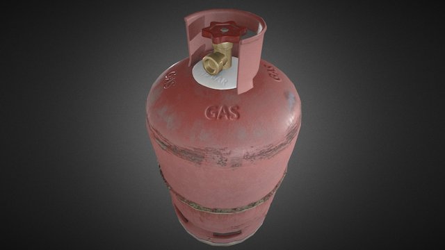 Gas Bottle 3D Model