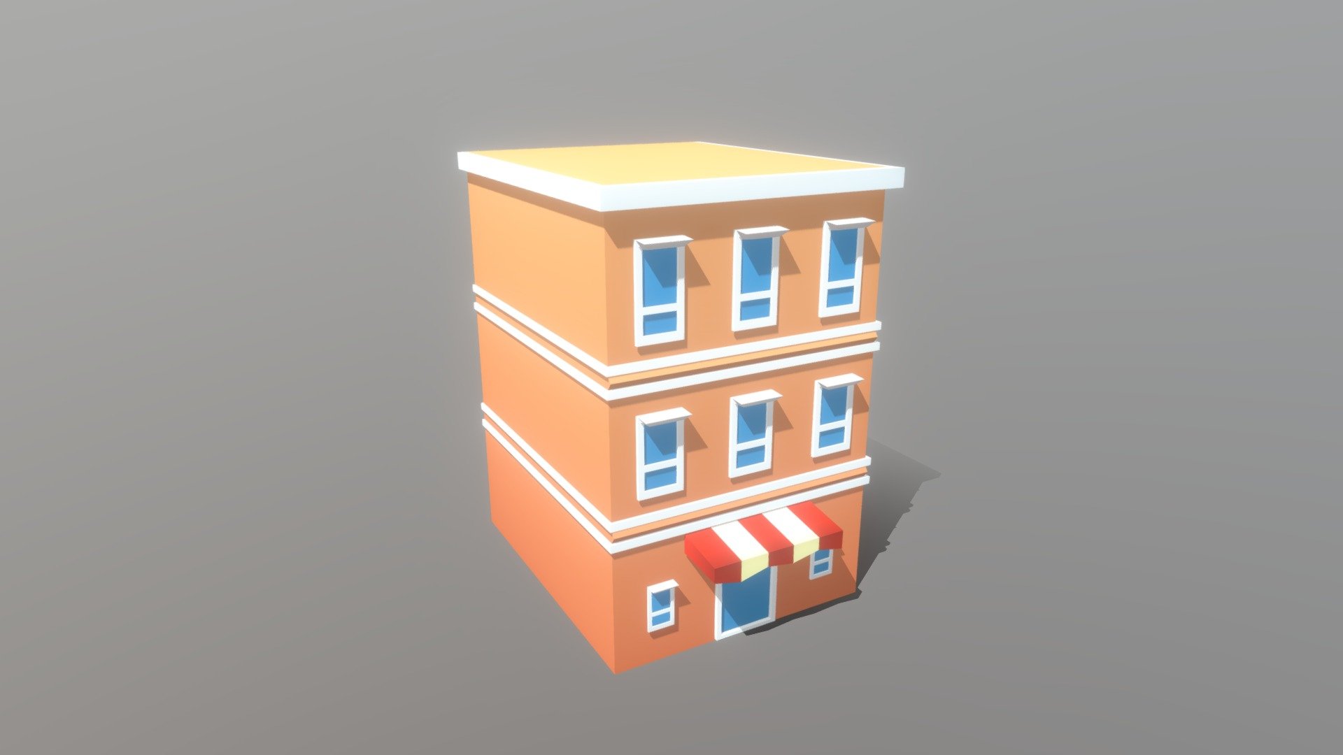 Low Poly Building - Download Free 3D Model By A.S.D ...