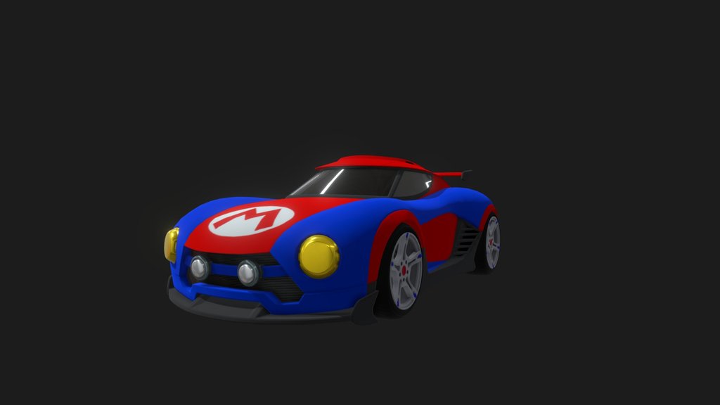 Rocket League Mario/Luigi NSR 3D Model (Switch)