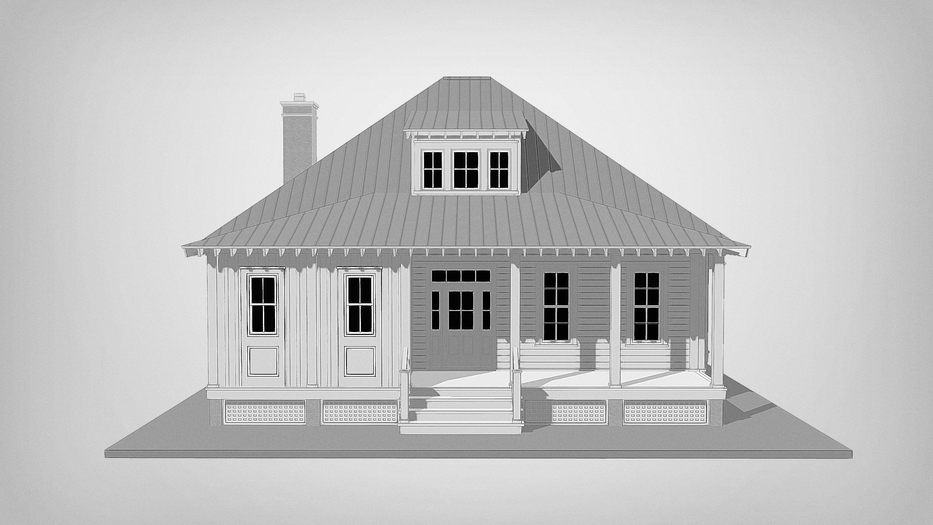 C0388 Point Cottage 3D model by Allison Ramsey Architects (allisonramsey C0388 Point Cottage 3D model by Allison Ramsey Architects (allisonramsey