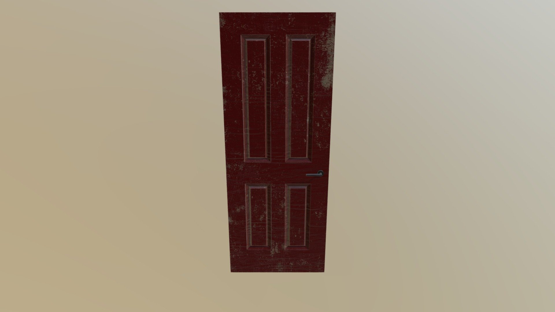 Worn Red Door