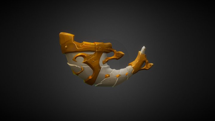 Battle Horn 3D Model