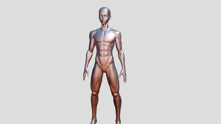 Male Stylized character V2 3D Model