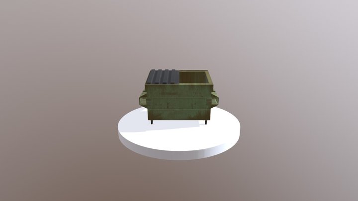 Garbage Bin Export 3D Model