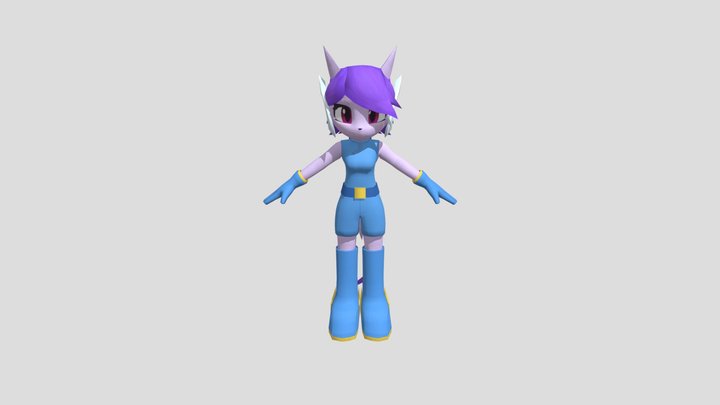 Freedom Planet - Lilac 3D Model