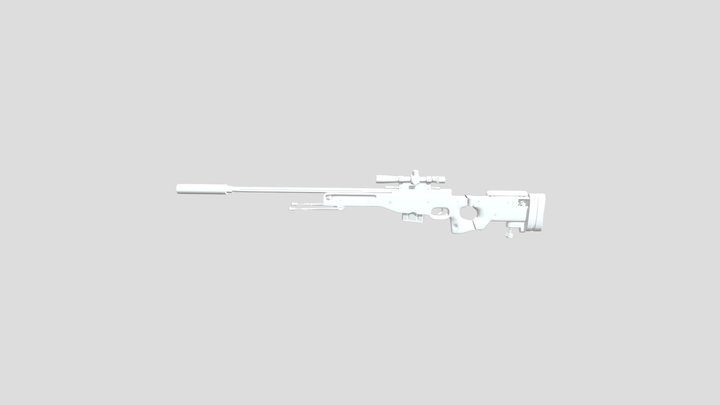 AWP Sniper 3D Model