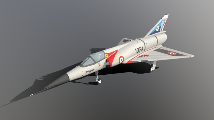 Dassault Mirage 5 – Modello 3D gratuito STL