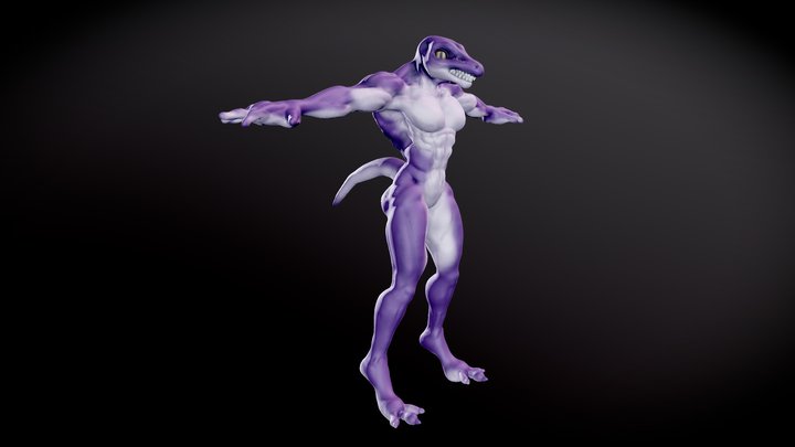 lizard man 3D Model