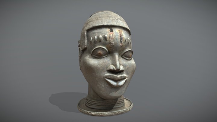Benin Bronze Head 3D Model