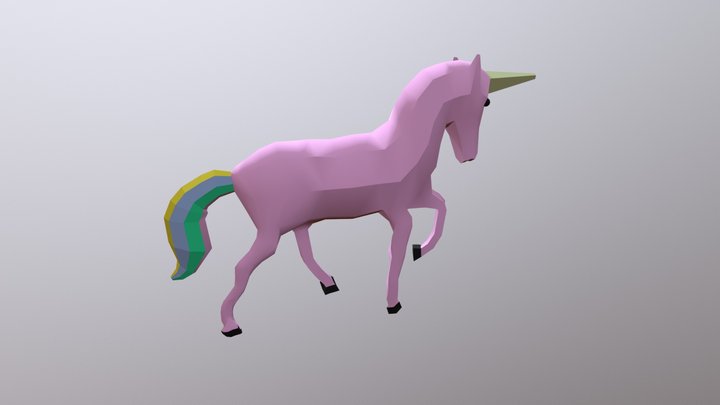 Unicornolowpoly 3D Model