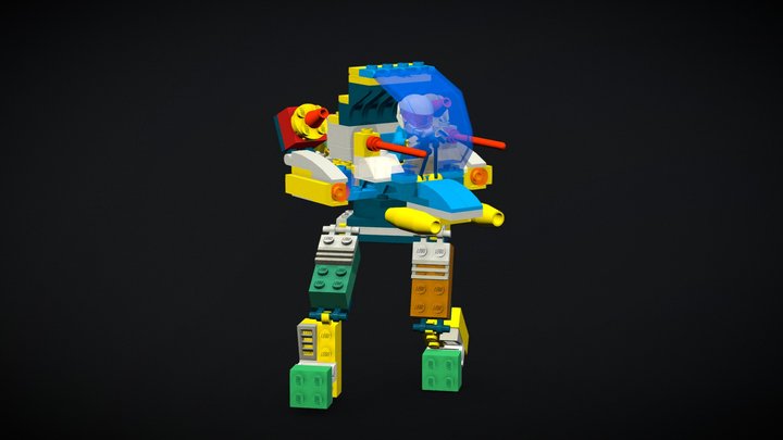 Lego Mech 3D Model