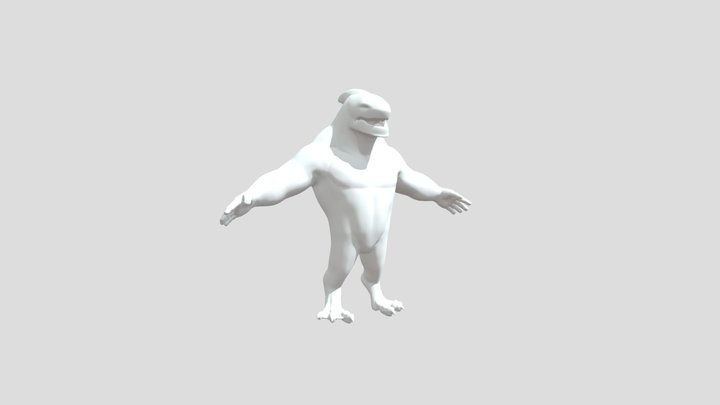 shark man 3D Model