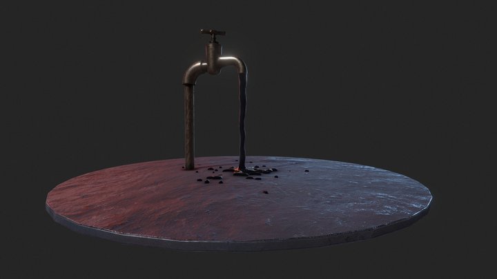 jet oil 3D Model