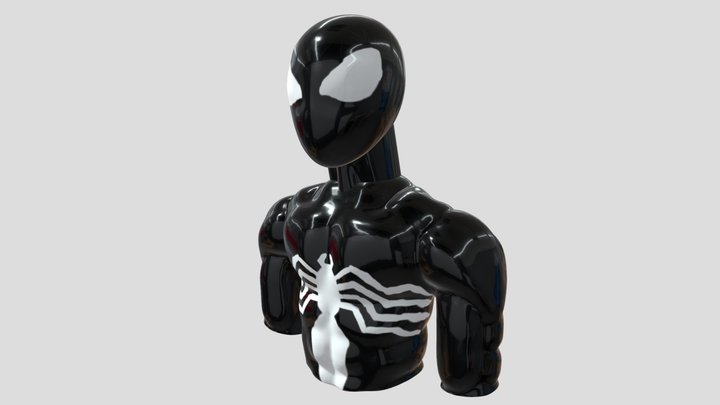 Black Spider Man 3D Model