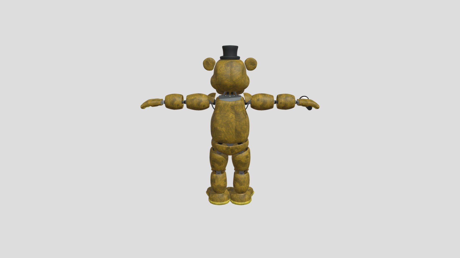 Golden Freddy Download Free 3d Model By Dwall8611 [f07af5d] Sketchfab