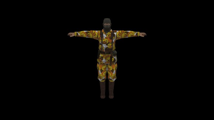 PSP MGS Portable Ops Gako Camo Soldier – Modello 3D gratuito STL