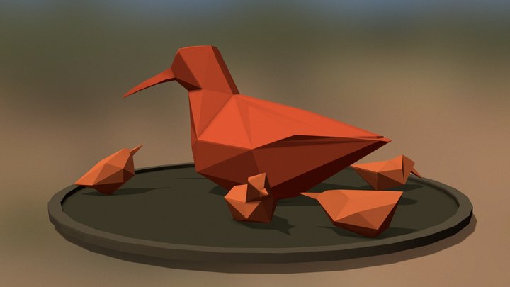 MYRSNIPA  rød 3D Model