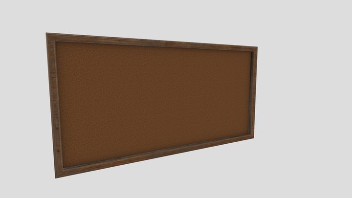 Model of Cork Pin Board 3D Model