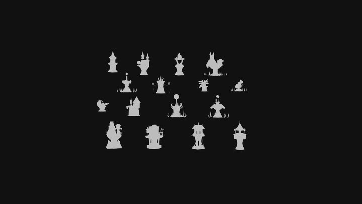All Tawers 3D Model