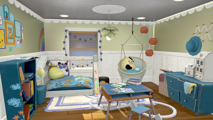 Child Bedroom 3D Model