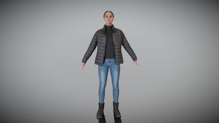 Louis Vuitton Boyhood Puffer Hoodie 3D model