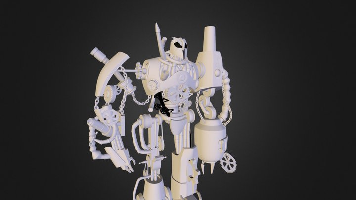 steampunkrobothires.blend 3D Model