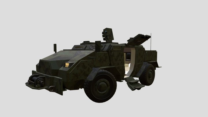MRAP vehicle 3D Model