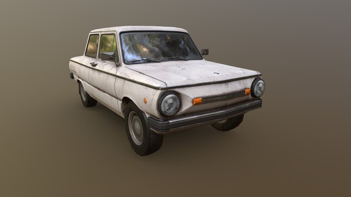 low poly ZAZ 968 заз968 запорожець - 3D model by creosine [f08313e