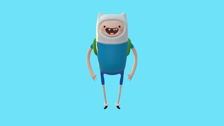 Finn Adventure Time 3D Model