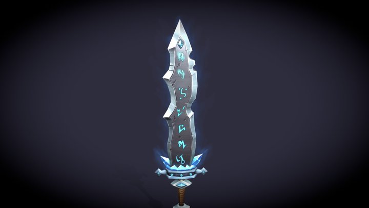 Godsword Of The Iceborn - Weaponcraft 3D Model