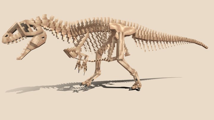 Acrocanthosaurus atokensis Skeleton 3D Model