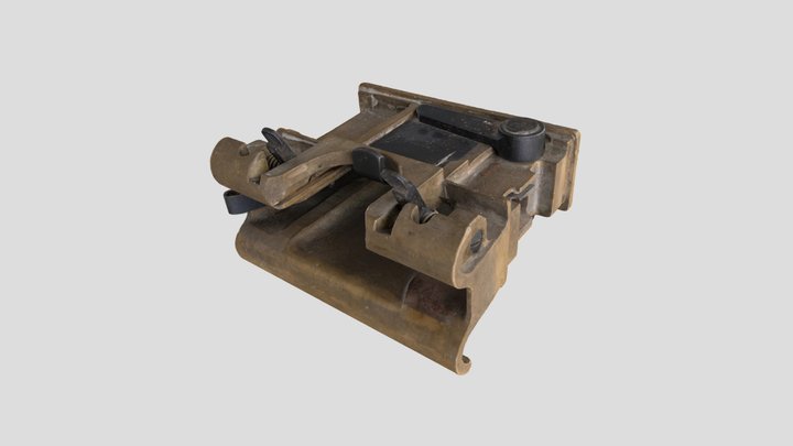 Left Hand Feed Block - Vickers .5-inch MG 3D Model