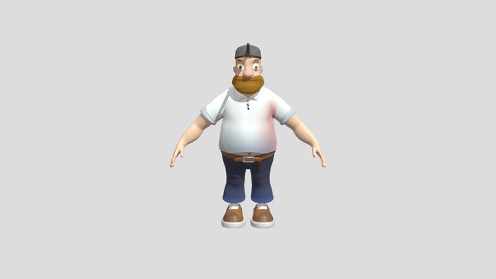 Crazy Dave Pvz 3D Model