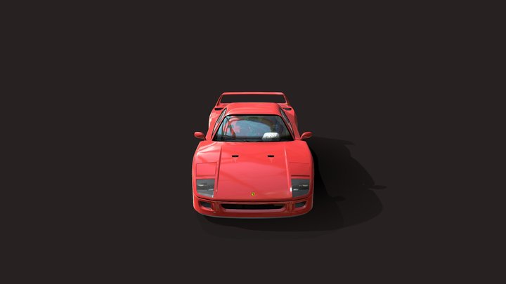 1987-ferrari-f40 3D Model
