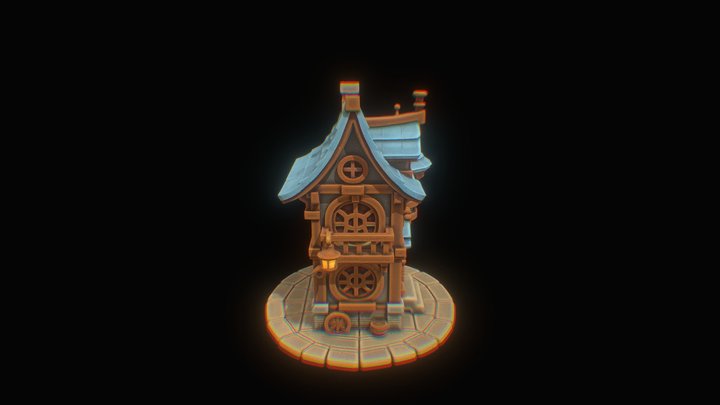 Stylized House 3D Model