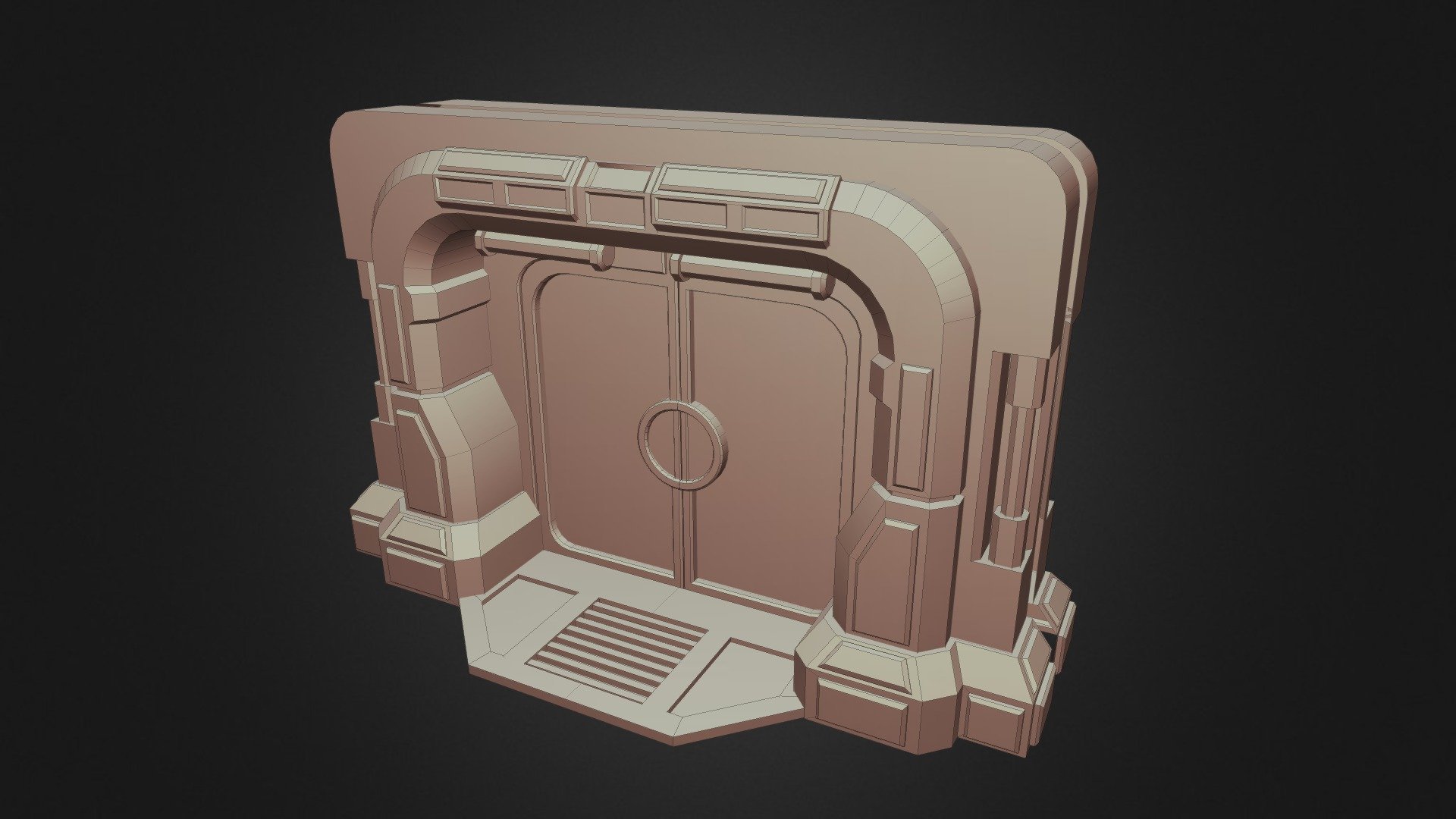 Ski-fi Door Game Asset