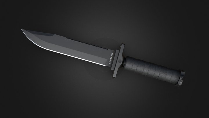 Magnum Survival Knife - 4096px² 3D Model