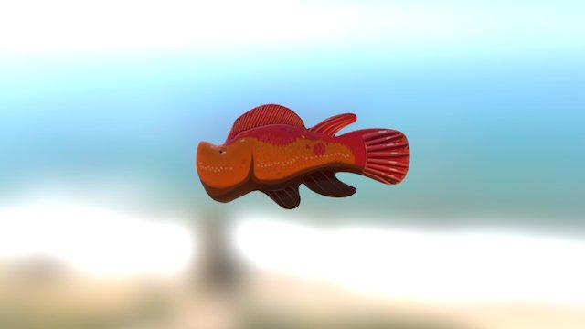 River's Forest Animals - Chin Fish 3D Model