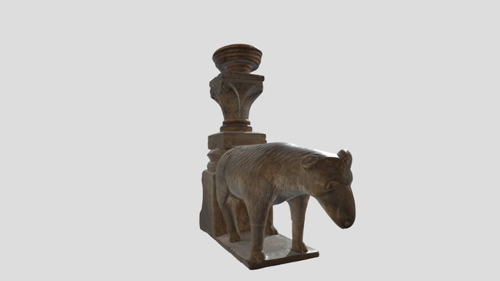 Casertavecchia CE - Duomo - Acquasantiera 3D Model