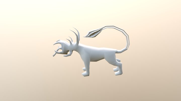 Cursed Dog Scorpion 3D Model