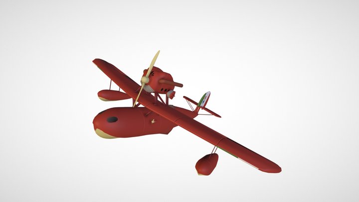 Crimson Pig 3D Model
