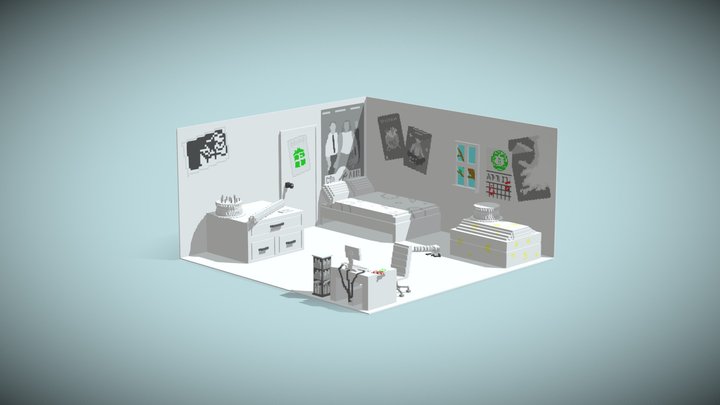 John Egbert bedroom 3D Model