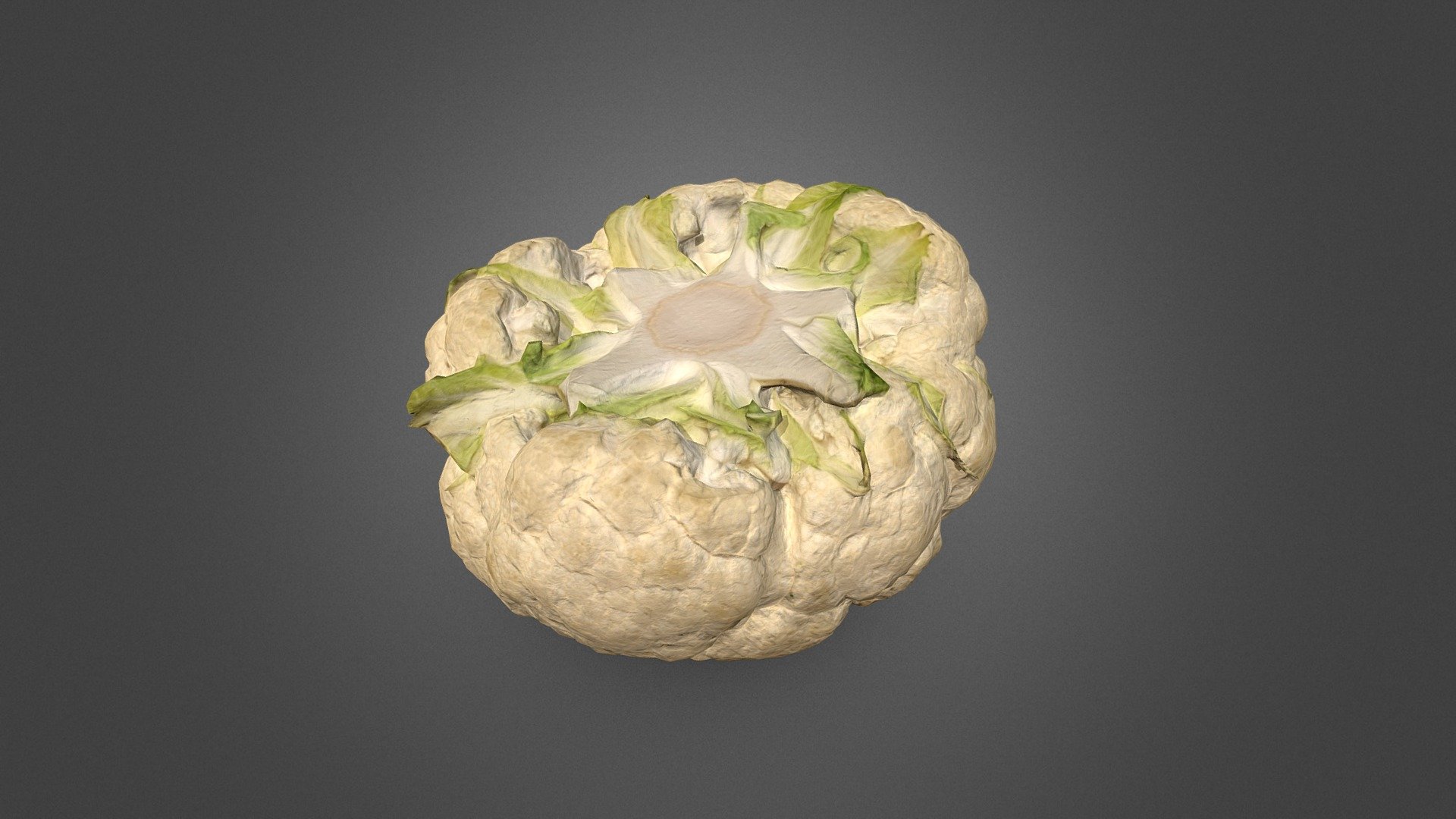 Cauliflower. 3D Scan