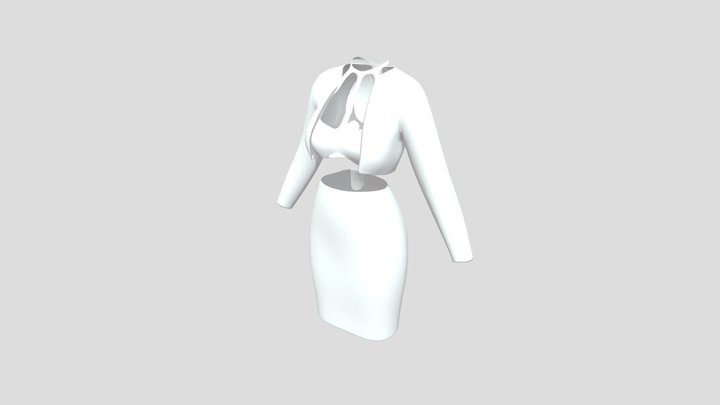 Female Clothes Costume 3D Model