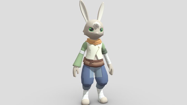 Bunny Guard Ranger 3D Model