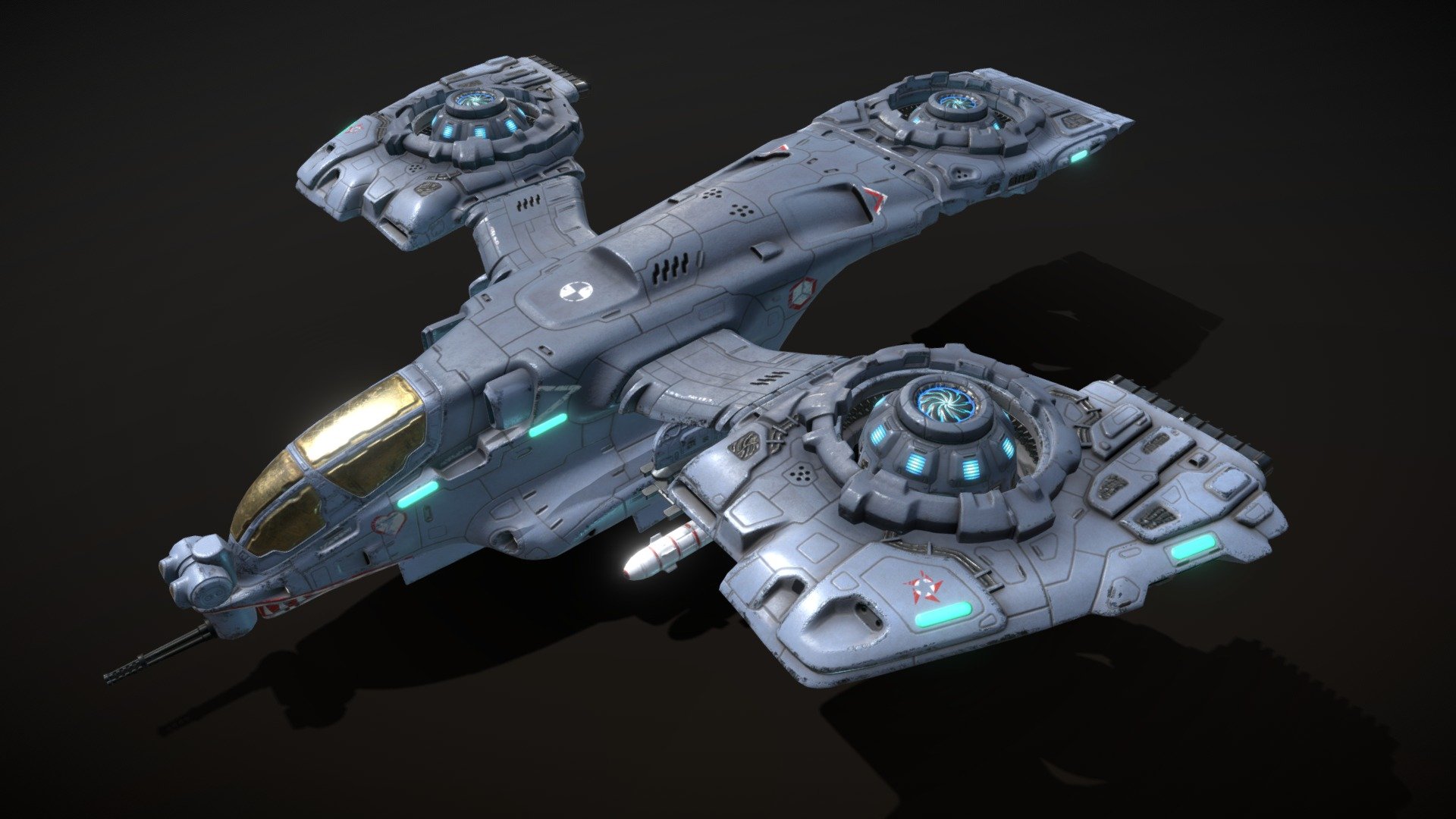 Drop Ship V2 - Download Free 3d Model By Marsmotion [f090d29] - Sketchfab